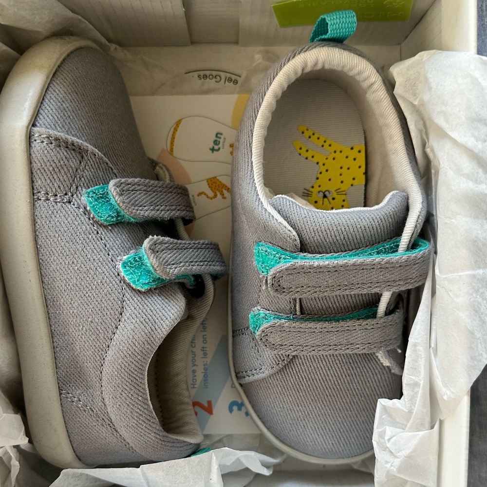 Ten Little Recycled Canvas Sneakers Gray